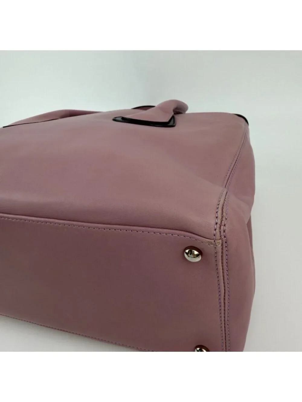 ★SOLD★ Chanel CC Logo Tote Pink Leather Vintage - Picture 9 of 15